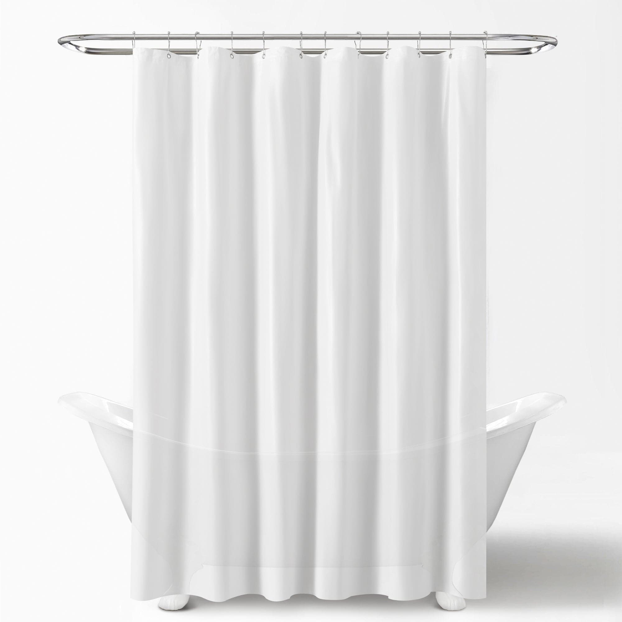 Mildew Resistant Shower Curtain Liner - Waterproof Bathroom Shower Liner with Heavy Duty PEVA Material - Perfect for Bathrooms, Dorms, and RVs