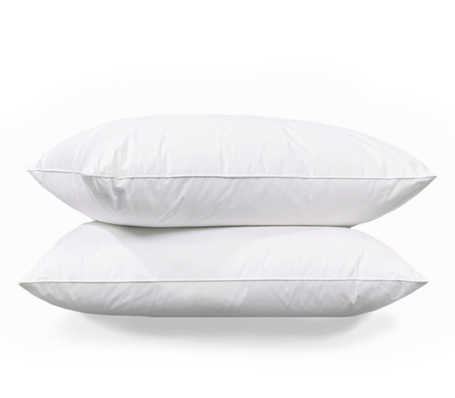 Premium Pillowtex Hotel Collection Feather & Down Pillows Set of 2 - Luxury Soft Support for Side, Back & Stomach Sleepers - Perfect for Bedroom, Guest Room & Hotel Use