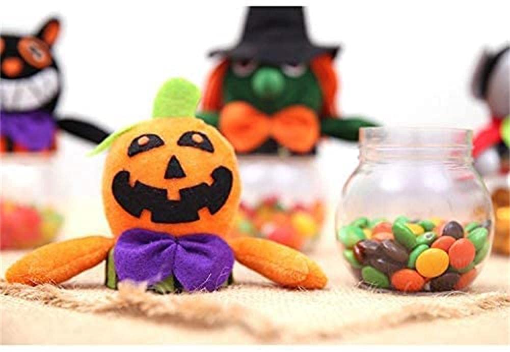 Halloween Mini Candy Jars - Cute Black Cat Pumpkin Devil Witch Themed Party Gift Containers for Candy Storage | Perfect for Trick-or-Treating, Halloween Parties & Kids' Treat Collections