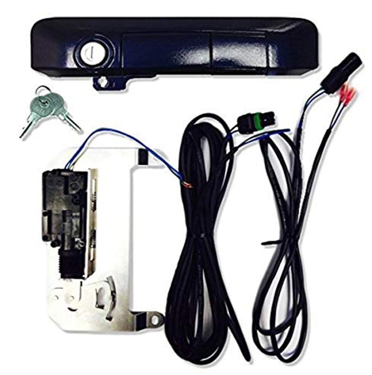 Pop & Lock PL85507 Nautical Blue Metallic Power Tailgate Lock for Toyota Tacoma - Smart Keyless Entry & Remote Control - Secure Truck Bed Access for Camping, Work & Outdoor Adventures