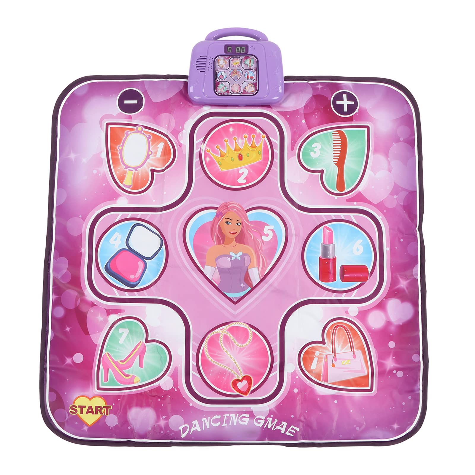 Interactive Dance Mat for Kids - Electronic Music Step Play Toy with Memory Mode - Perfect Birthday Gift for 2-6 Year Old Girls | Fun Indoor Activity & Dance Party Game