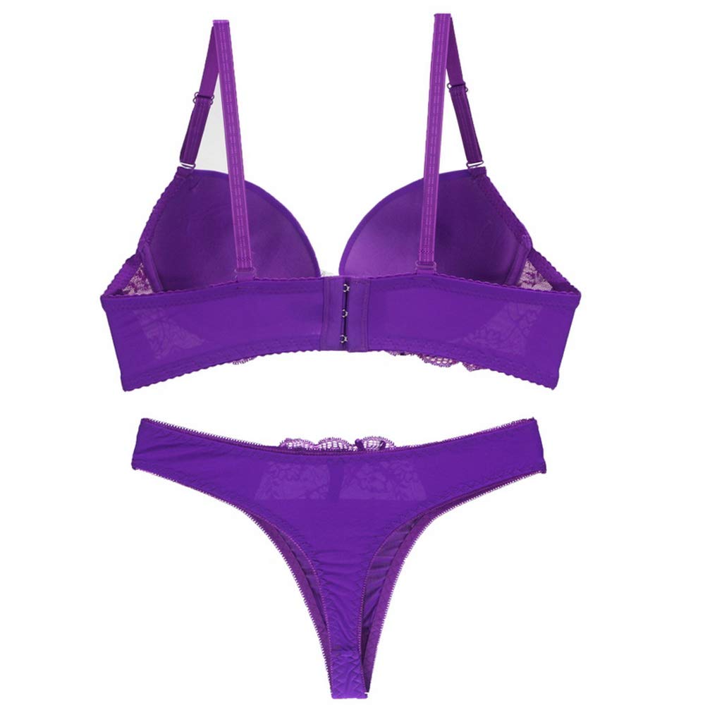 Swbreety Women's Plus Size Lace Push Up Bra and Panty Set - Underwire Padded Lingerie for Comfort & Support | Perfect for Date Night, Special Occasions & Everyday Wear