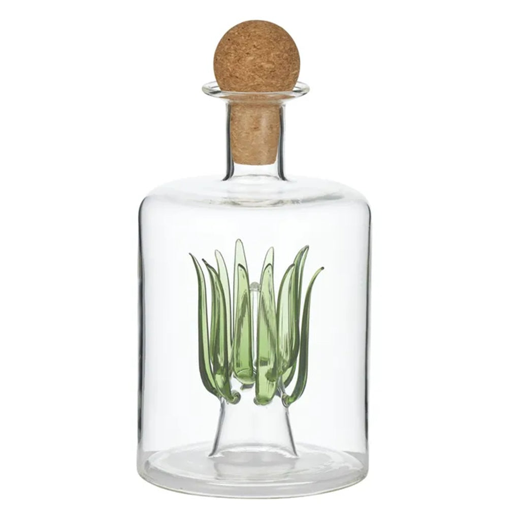Premium Agave Glass Tequila Decanter Set - 1L Handcrafted Crystal Liquor Bottle for Whiskey, Bourbon & Spirits - Elegant Home Bar Accessory & Gift for Tequila Lovers