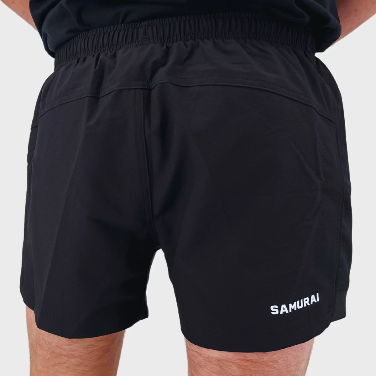 Samurai Men's Training Rugby Shorts - Black | Breathable & Durable for Rugby, Gym & Workouts | Perfect for Sports & Athletic Training