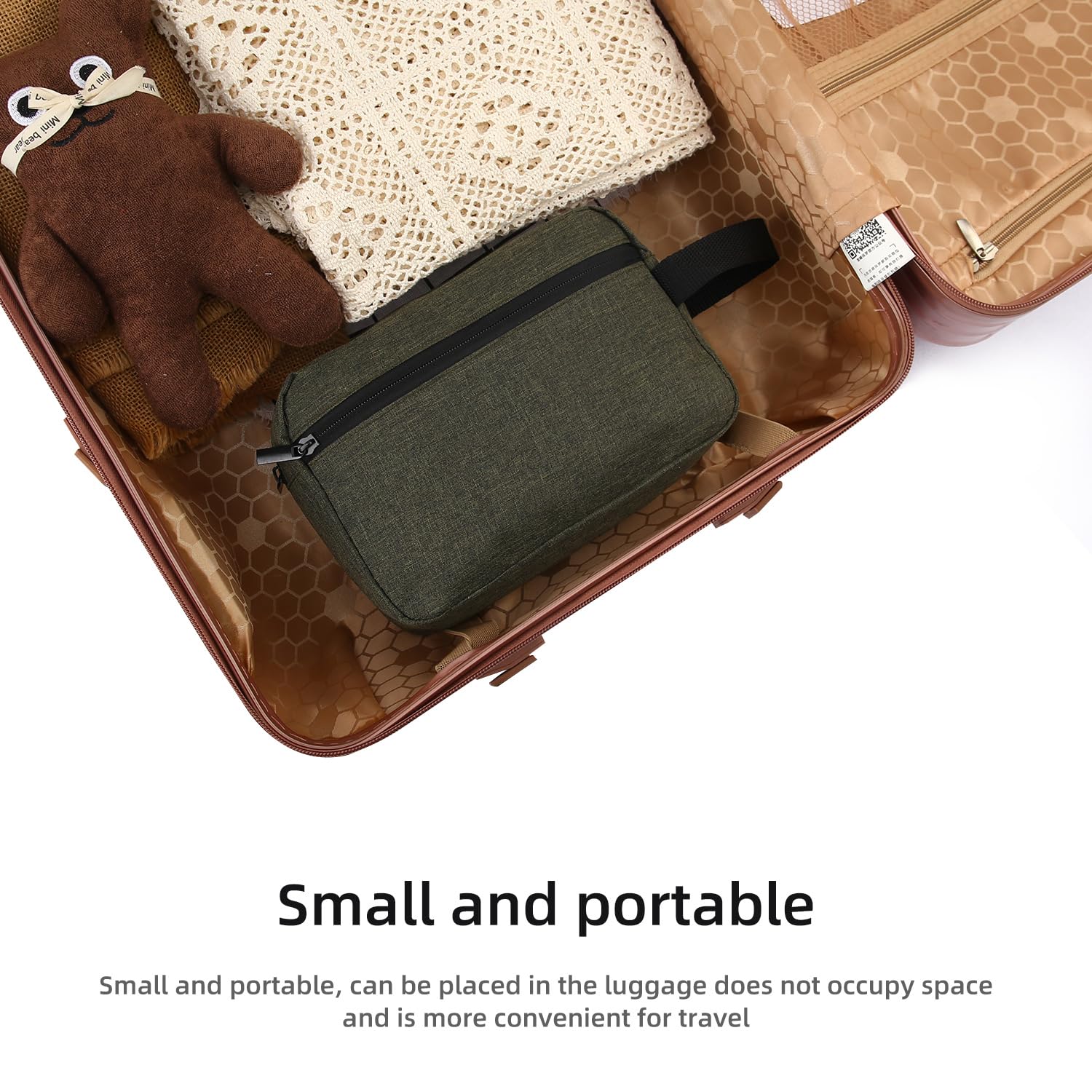 Hanging Travel Toiletry Bag for Women & Men - Waterproof Cosmetic Organizer with Multiple Pockets, Perfect for Vacation, Gym & Business Trips (Deep Green) - Ideal Gift for Travel Lovers