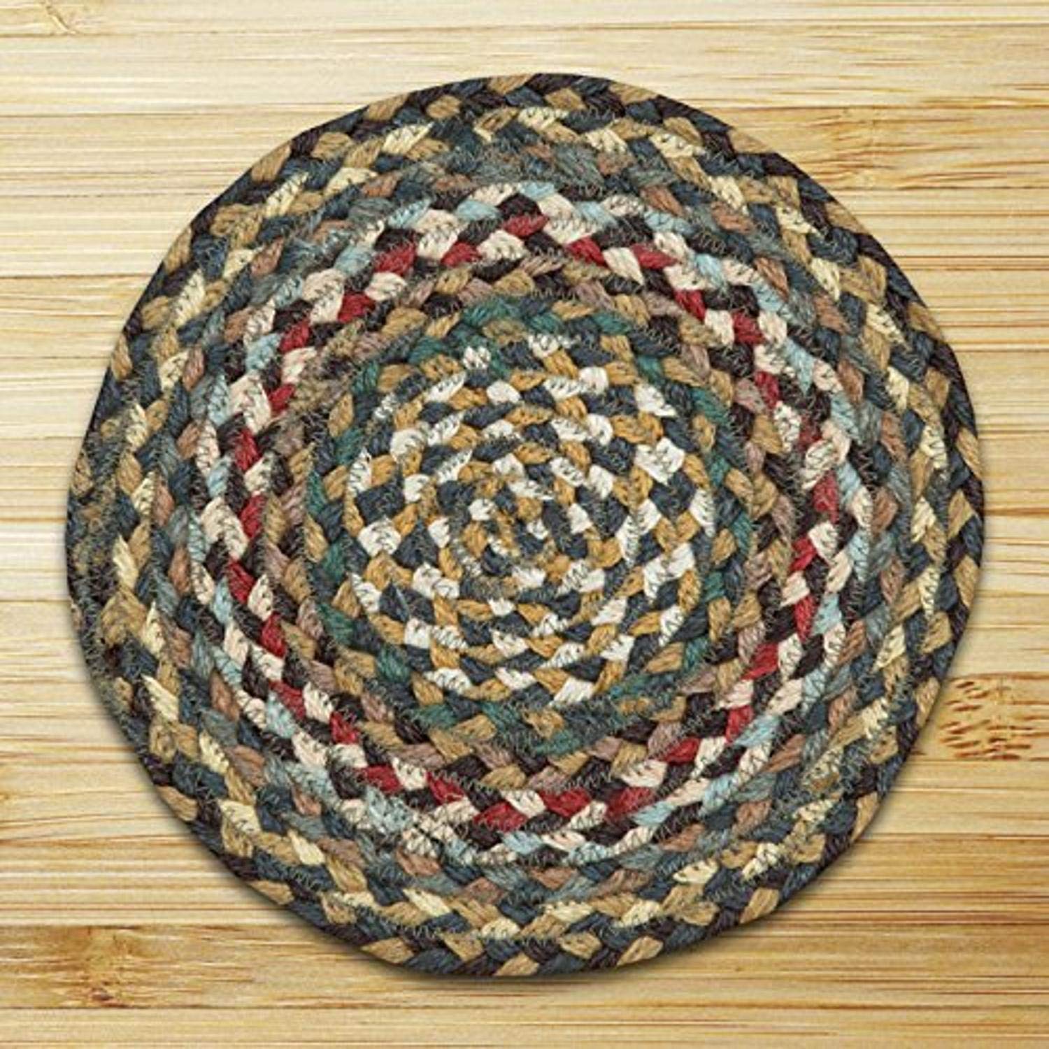 4' Round Earth Rugs Natural Fir/Ivory Area Rug - Soft Boho Chic Floor Mat for Living Room, Bedroom & Nursery Decor