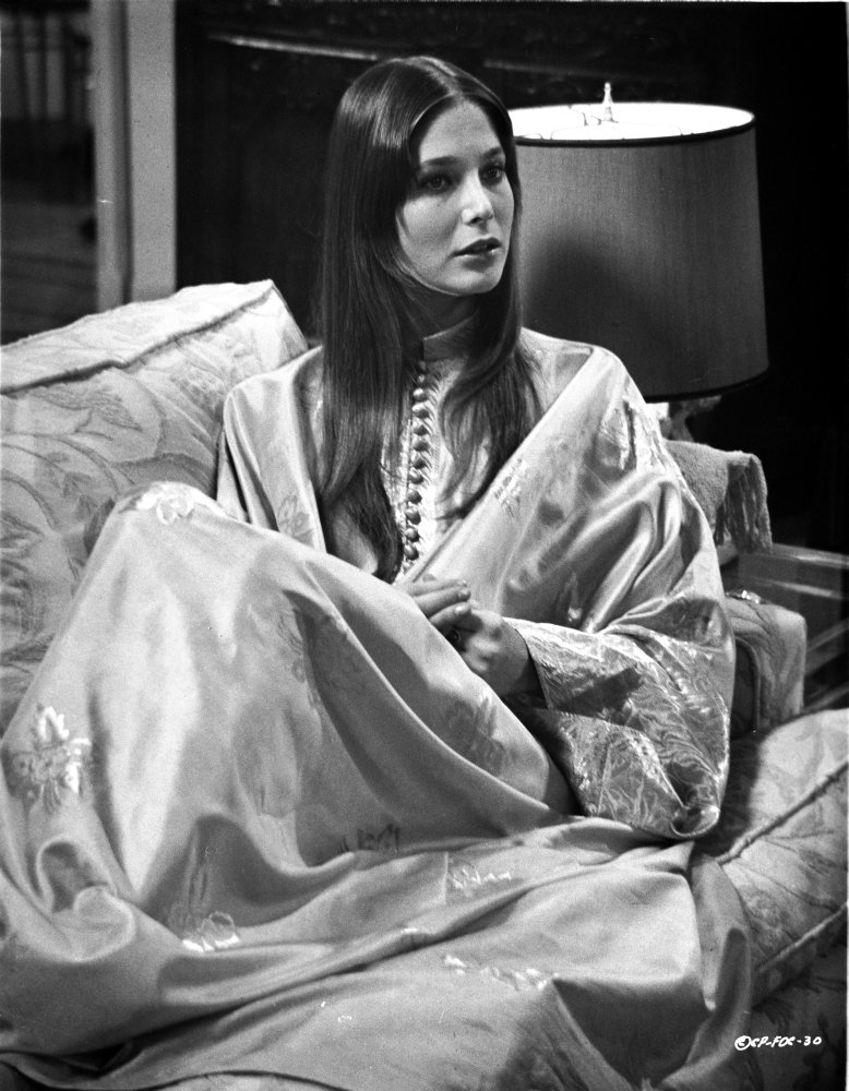 Deborah Raffin Lying on a Couch Wearing Robe Vintage Photo Print - 8x10 Inches Wall Art for Home Decor, Bedroom, Living Room & Office