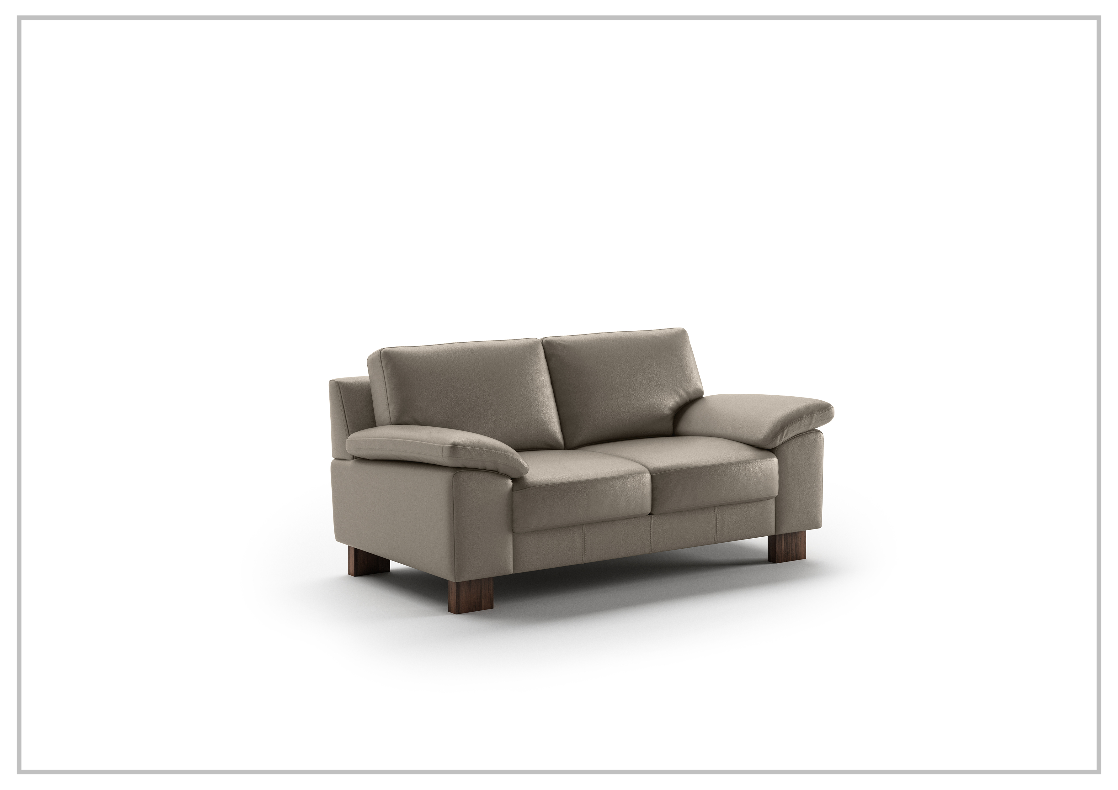 Premium Genuine Leather Poet Loveseat Sofa - Luxurious Two-Seater Couch for Living Room, Lounge & Reading Nook | Classic Design with Comfortable Cushions
