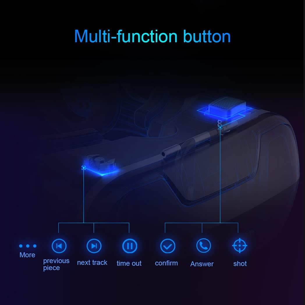 3D VR Headset with Bluetooth Controller - Compatible with iPhone 13 Pro Max/13 Pro/13/12/11, Samsung Galaxy S21, Huawei & Xiaomi Series - Immersive Virtual Reality Gaming & Movie Experience for Home Entertainment