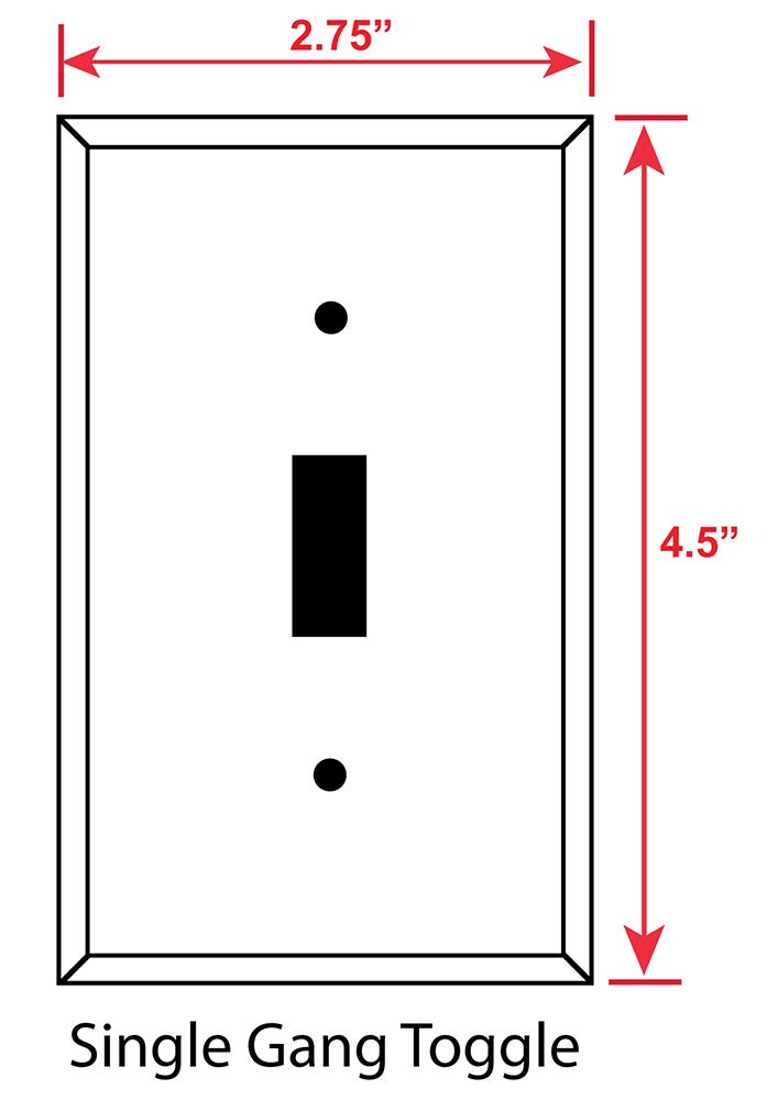 Acoustic Guitar Art Plates - Decorative Single Toggle Switch Plate Cover - Perfect for Bedroom, Living Room & Music Studio Decor