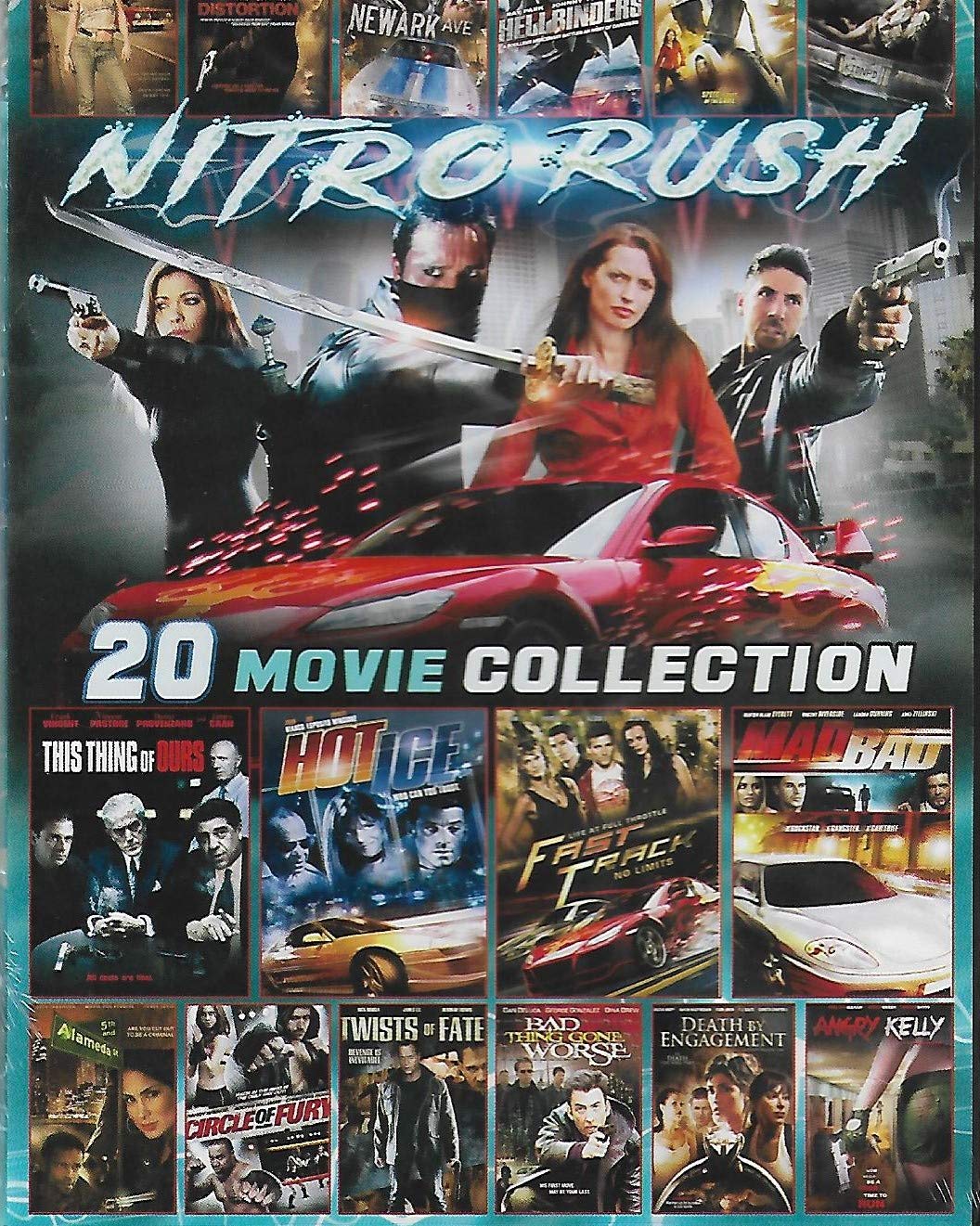 Nitro Rush 20 Action Movie Collection - Thrilling Adventure Films for Movie Nights & Home Entertainment