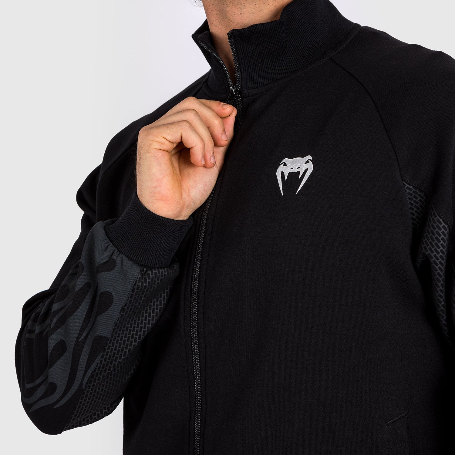 Venum x Dodge Demon 170 Men's Full Zip Jacket - Black | Performance Hoodie for Streetwear & Motorsport Enthusiasts | Gym, Racing & Casual Wear