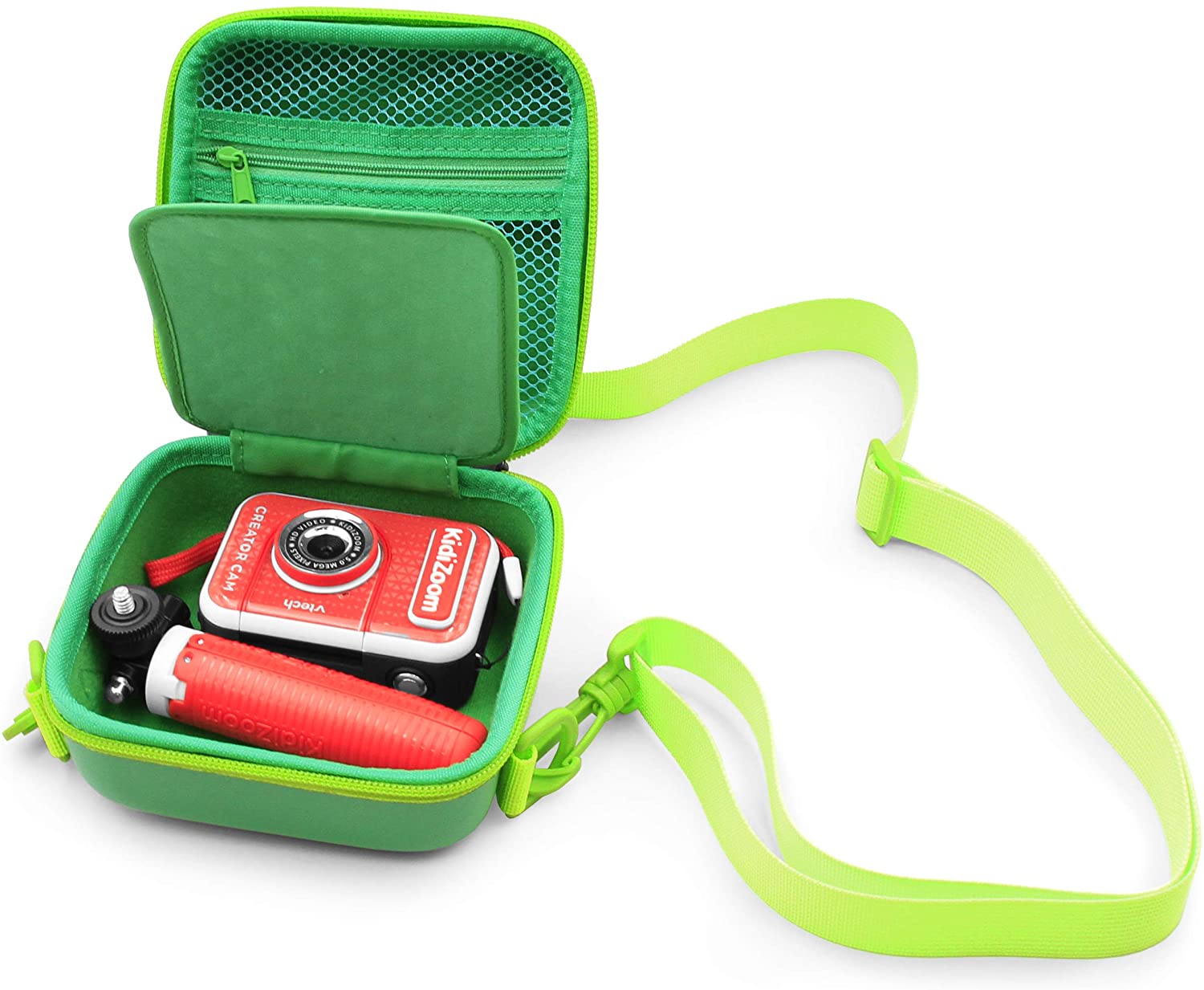 CASEMATIX Protective Case for VTech Kidizoom Creator Cam & Kidizoom Camera - Durable Storage Pouch for Kids Video Camera Accessories - Perfect for Travel, School & Outdoor Adventures