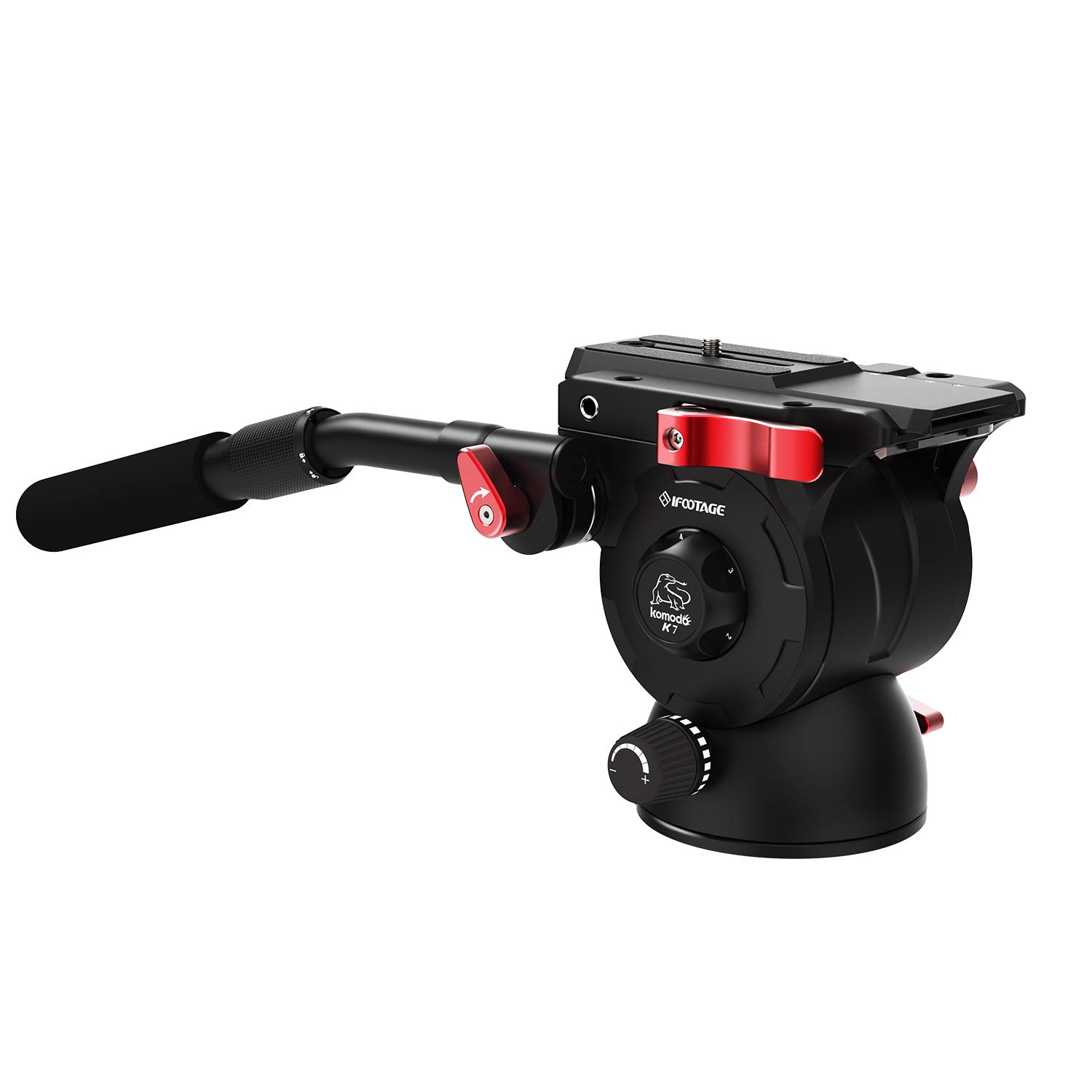 iFootage Professional Fluid Drag Pan Head Tripod for DSLR Cameras - Compatible with Canon, Nikon, Sony - Smooth 360° Panning with 1/4