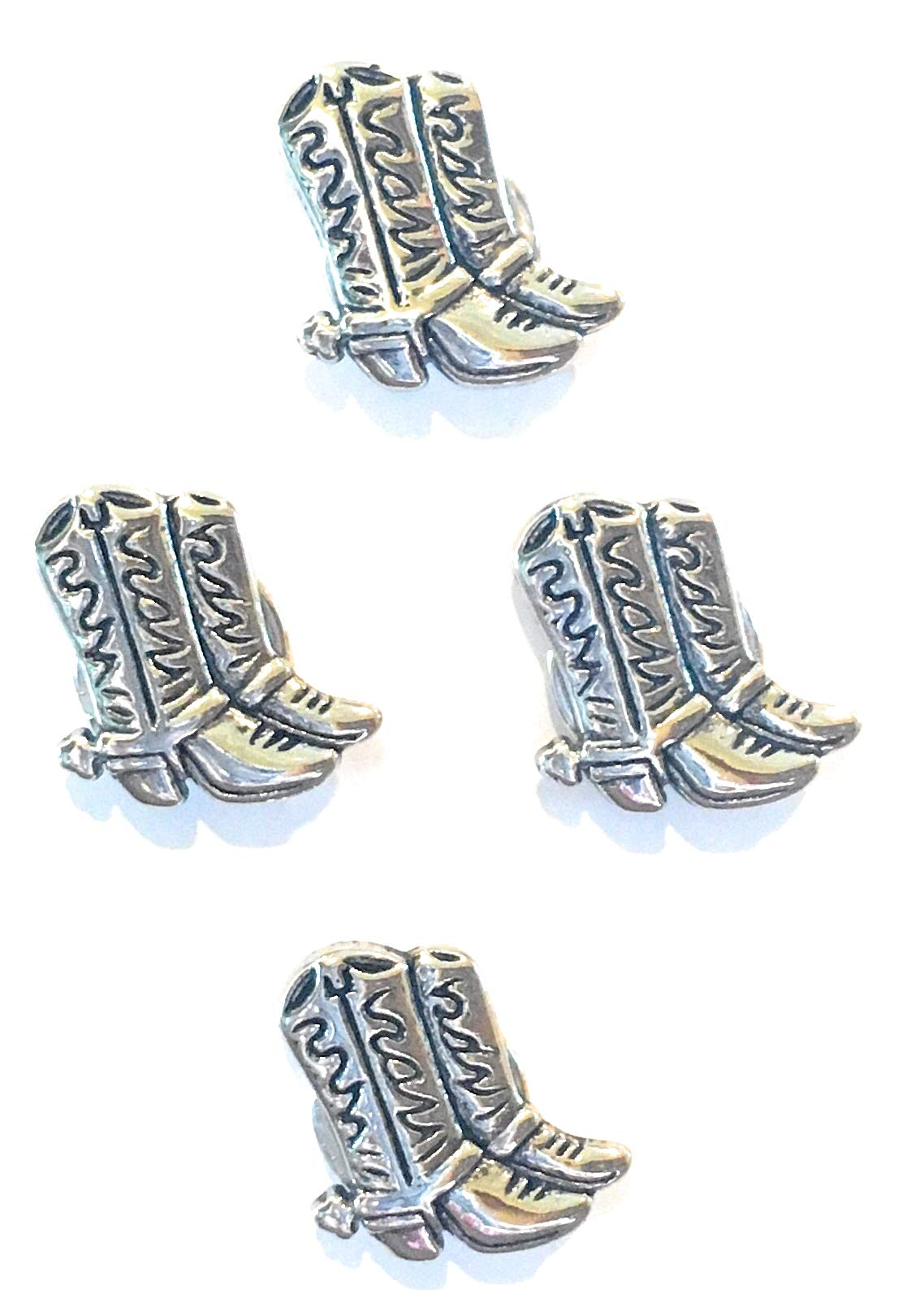 Silver Cowboy Boot Magnetic Number Pins - Horse Show Number Magnet Holders for Western Riding & Equestrian Events - Perfect for Rodeo, Barrel Racing & Ranch Competitions