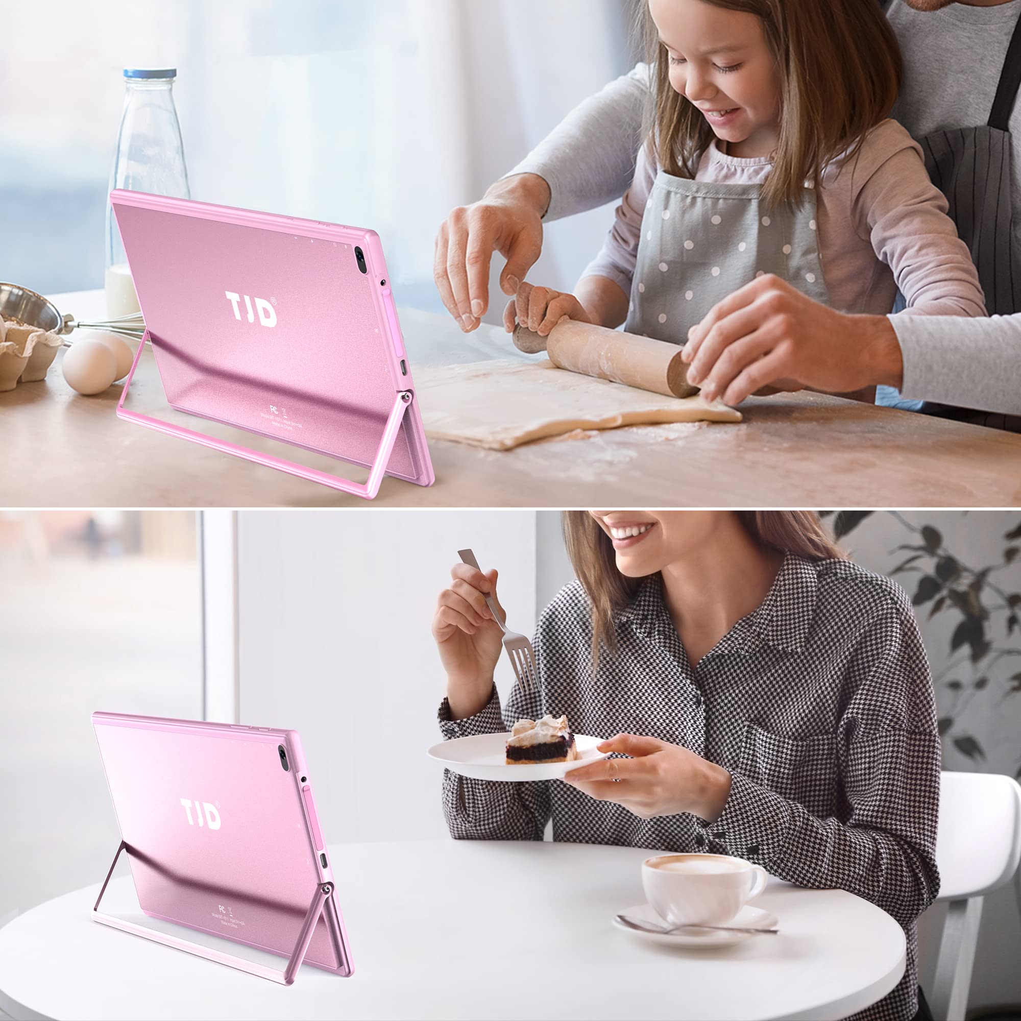 10.1 Inch Android 12 Tablet - TJD 4GB RAM 64GB ROM Tablet with Quad Core Processor, HD IPS Screen, 8MP Camera | Expandable Storage up to 512GB | WiFi & Bluetooth | Perfect for Online Learning, Work & Entertainment