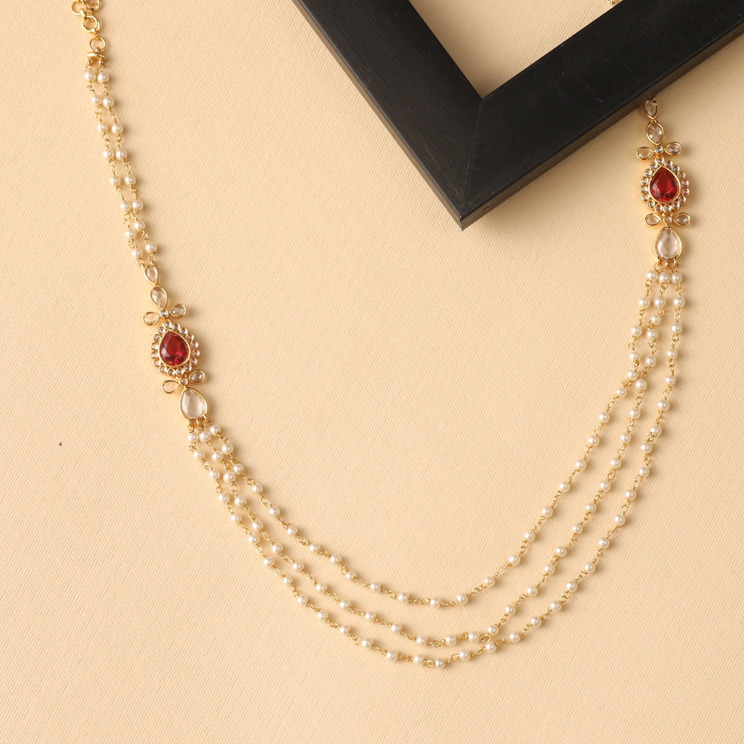 Classic Beads Layered Necklace for Women - Elegant Multi-Strand Bohemian Jewelry for Everyday Wear, Parties & Special Occasions