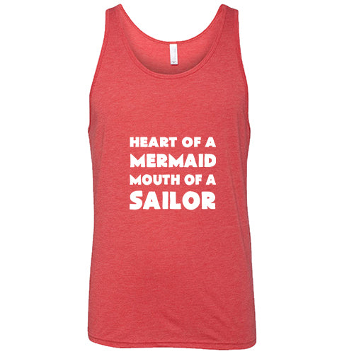 Heart of a Mermaid, Mouth of a Sailor Unisex T-Shirt - Trendy Graphic Tee for Men & Women - Perfect for Casual Wear, Beach Outings, and Festival Fashion