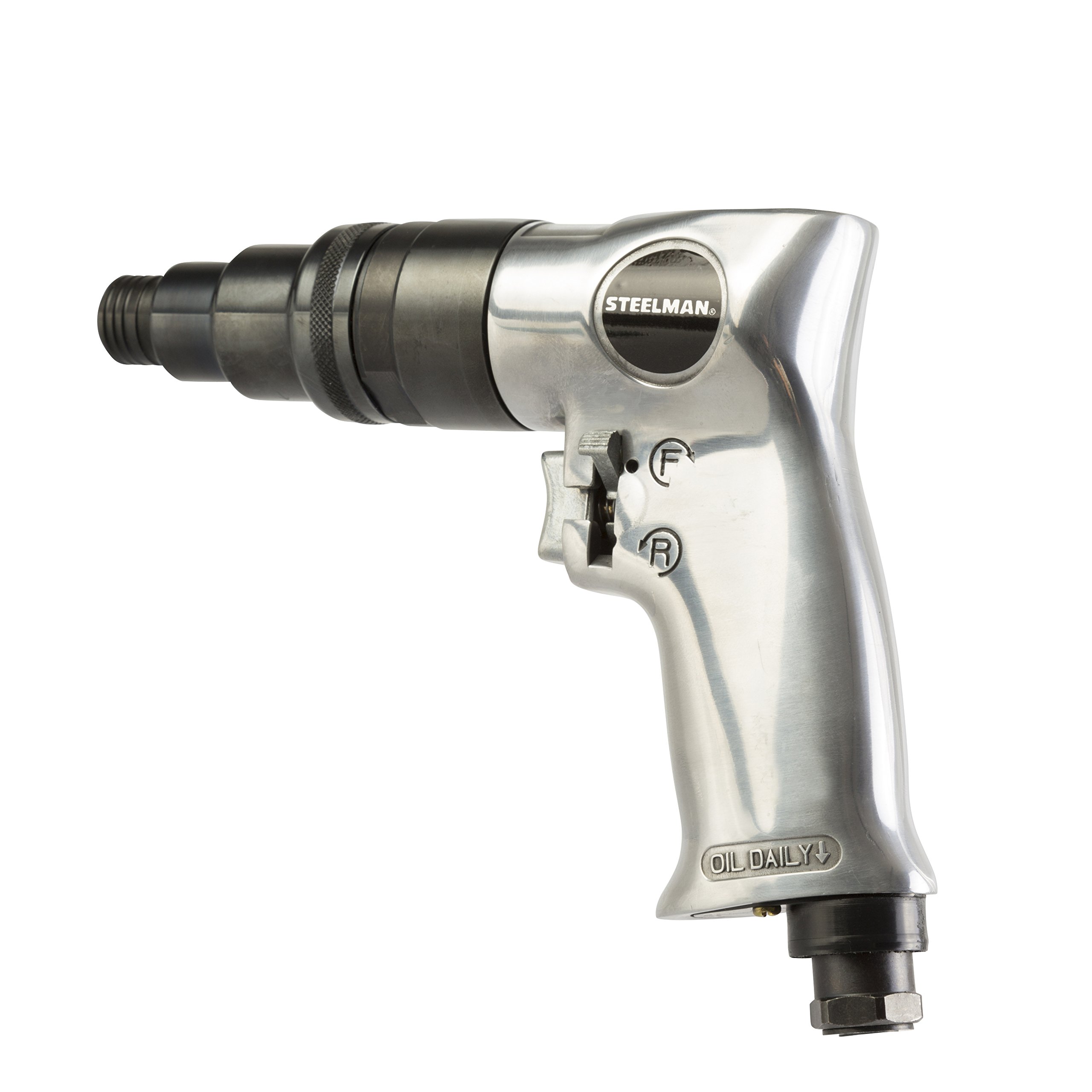 Steelman 1804 1/4-Inch Positive Clutch Reversible Air Screwdriver - Professional Pneumatic Tool for Automotive Repair & Woodworking Projects
