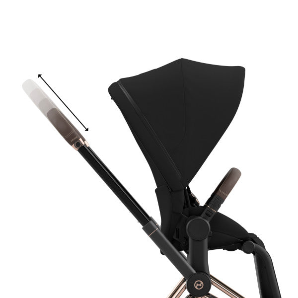 Cybex Platinum Priam 4 Complete Stroller - Customizable Luxury Baby Stroller for Urban Parents | Perfect for City Walks, Shopping & Travel