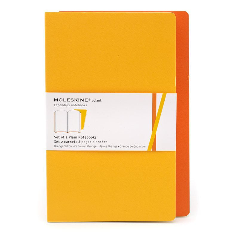 Moleskine Volant Notebook Set of 2 - Pocket Ruled Journal for Notes, Sketches & Daily Planning - Perfect for Students, Travel & Office Use