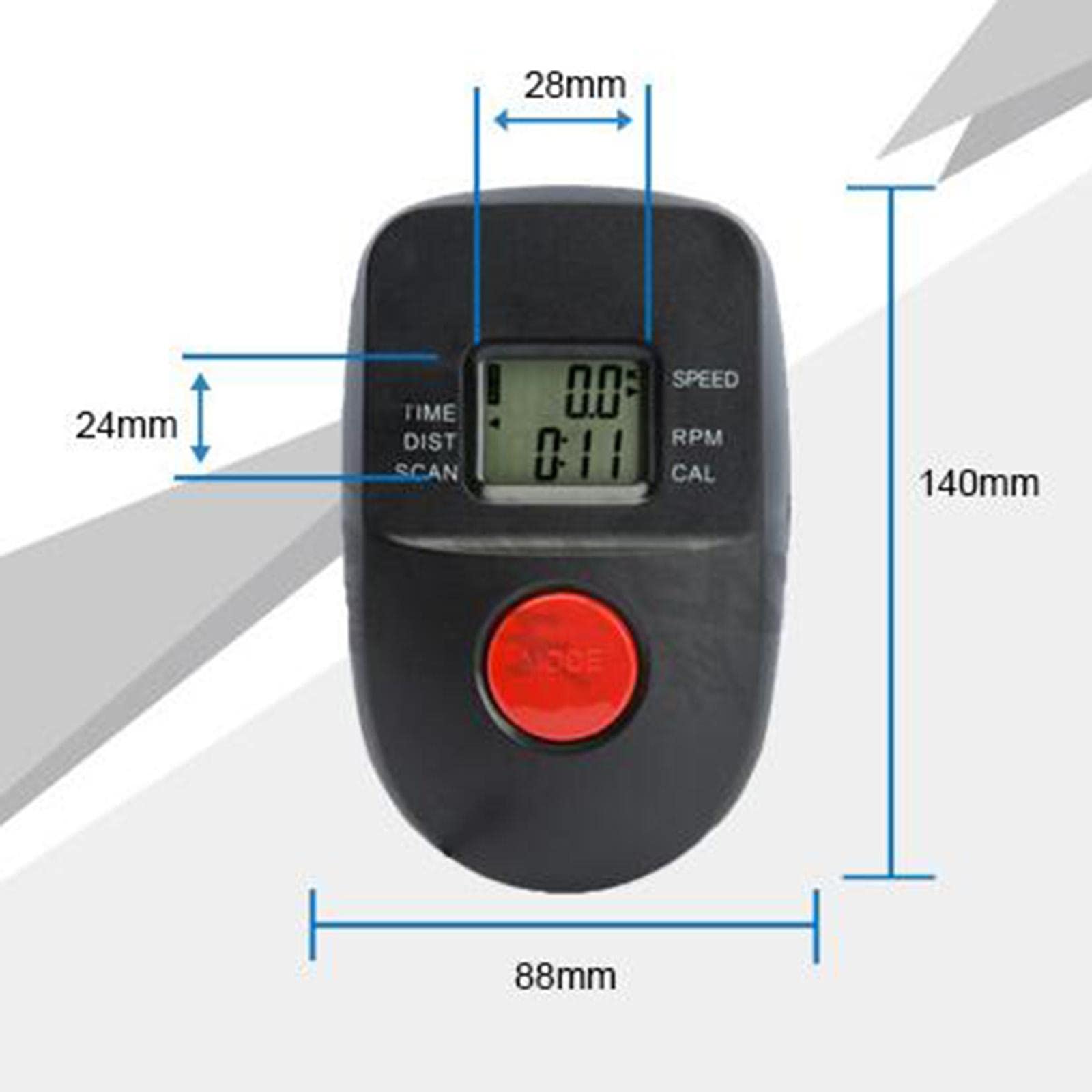 Stationary Bike Speedometer - Digital Monitor for Exercise Bike RPM, Distance & Calorie Counter - Perfect for Home Gym & Indoor Cycling Workouts