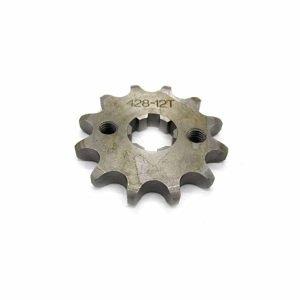 428 12T Motorcycle Sprocket Gear - 17mm Chain for Dirt Bike & ATV - Off-Road Riding