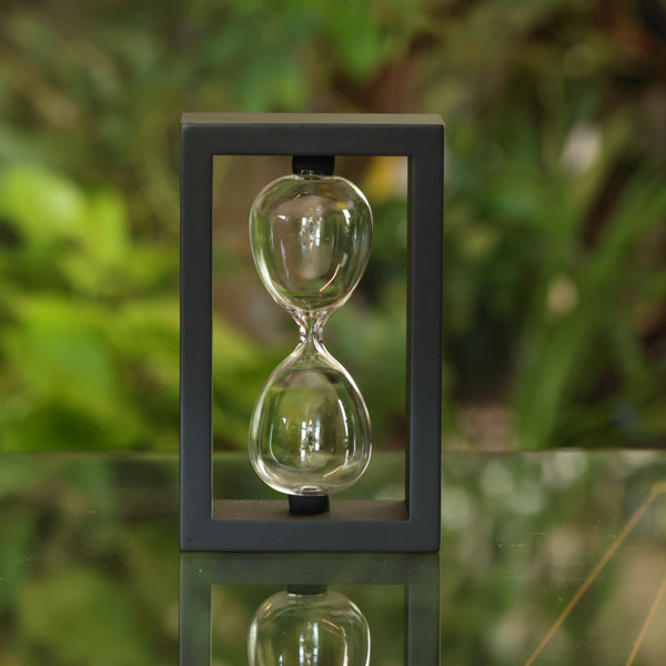 Modern Rectangle Hourglass Kit - 60 Minute Sand Timer for Yoga, Meditation & Classroom Activities - Decorative Desktop Timer for Focus & Relaxation