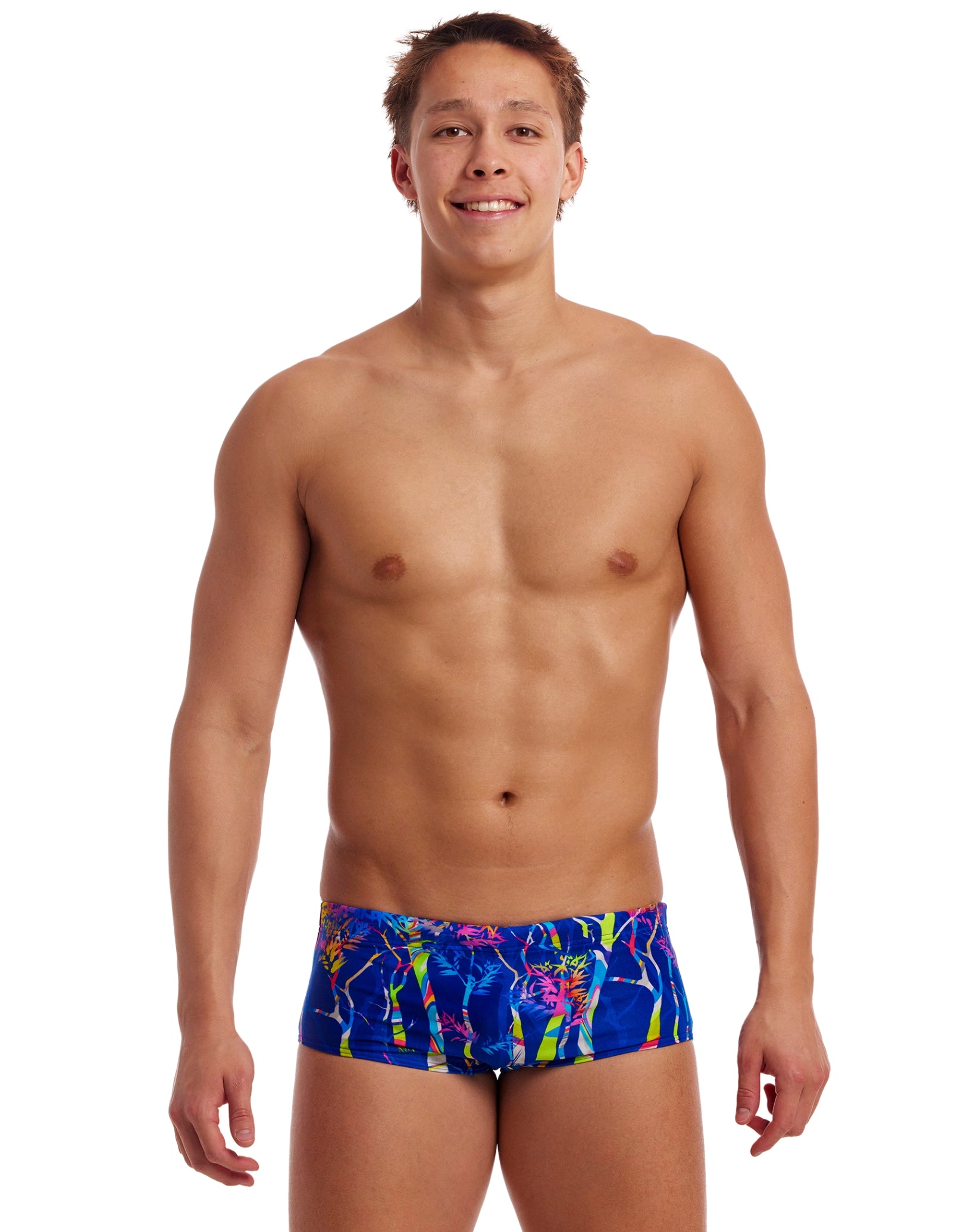 **Dammed Sidewinder Men's Swim Trunks - Quick-Dry, UPF 50+ Swim Shorts for Beach, Pool & Surfing - Blue**