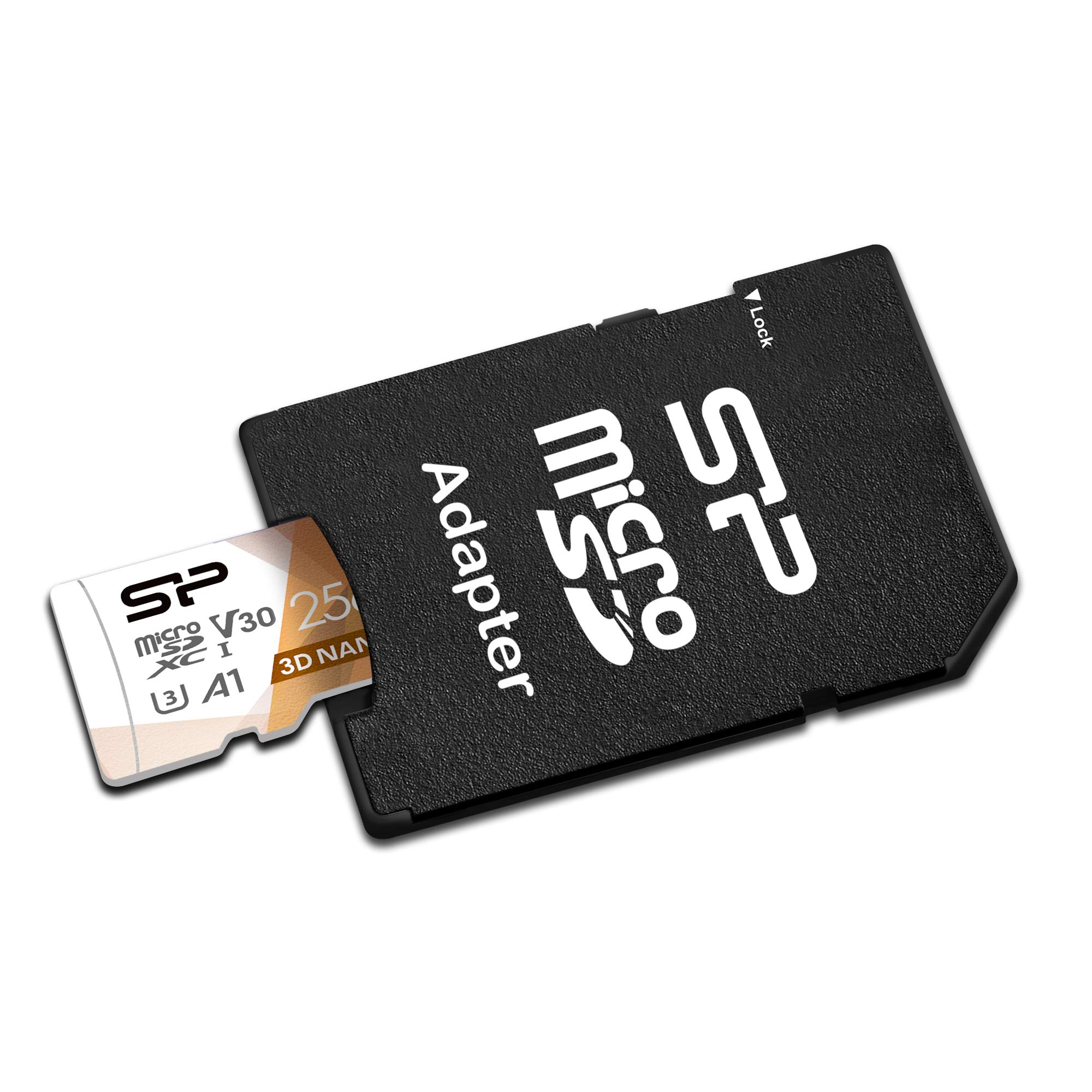 Silicon Power 256GB Micro SDXC UHS-I U3 V30 Memory Card - 100MB/s High Speed with Adapter - Compatible with Nintendo Switch, DSLR Cameras, Drones, Action Cams & 4K Video Recording