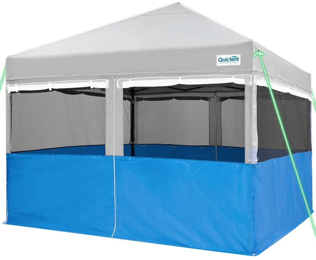 10' x 10' Two-in-One Screened Pop Up Canopy Tent - Perfect for Outdoor Camping, Picnics, Beach Parties & Backyard Gatherings