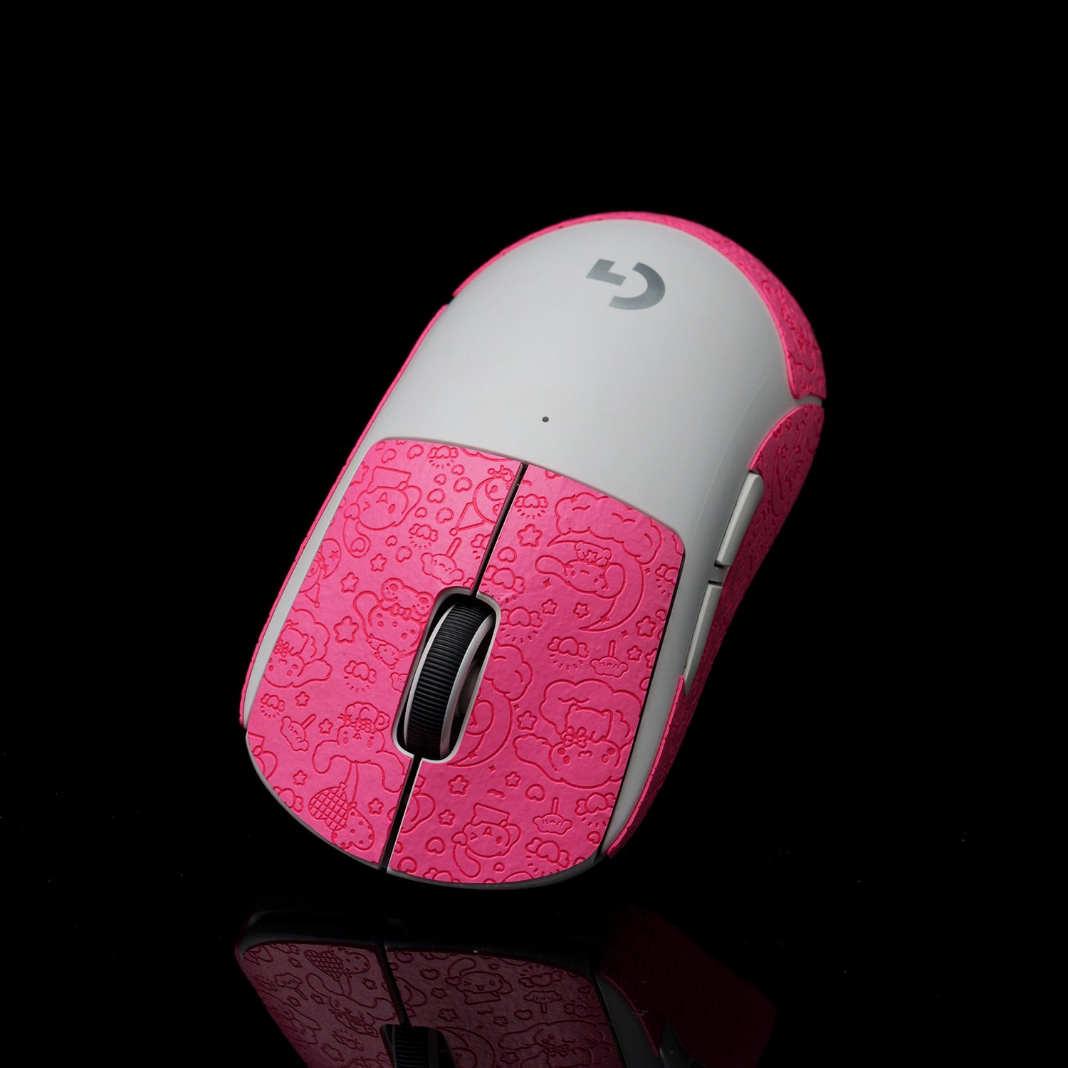 BT.L Mouse Grip V4 for Logitech G Pro X Superlight & Superlight 2 - Pink Cartoon Gaming Grip Tape - Enhanced Control for FPS, MOBA & Esports Players