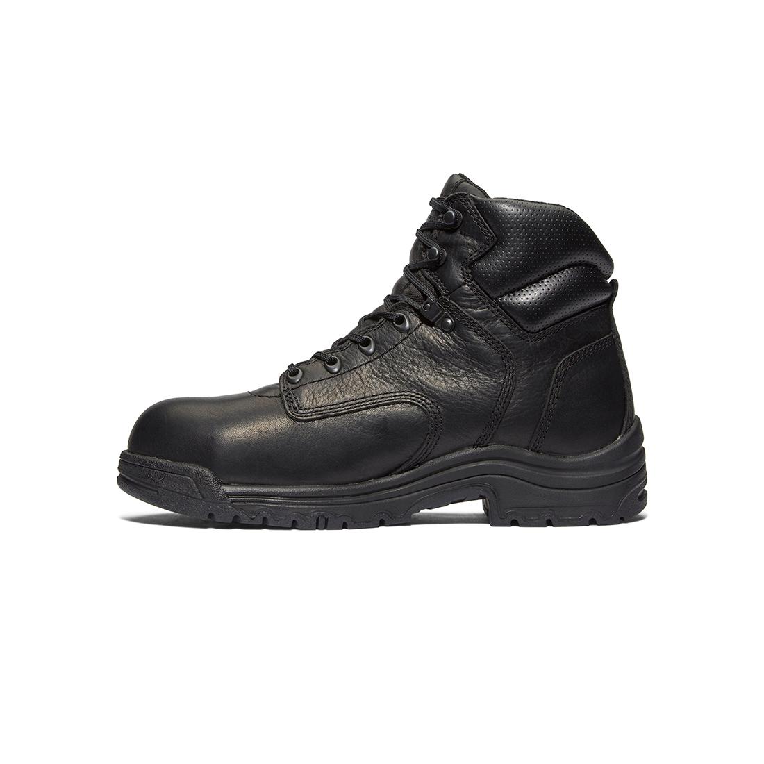 Titan® 6 Inch Alloy Steel Toe Work Boots for Men - Black Safety Shoes for Construction, Warehouse & Industrial Work