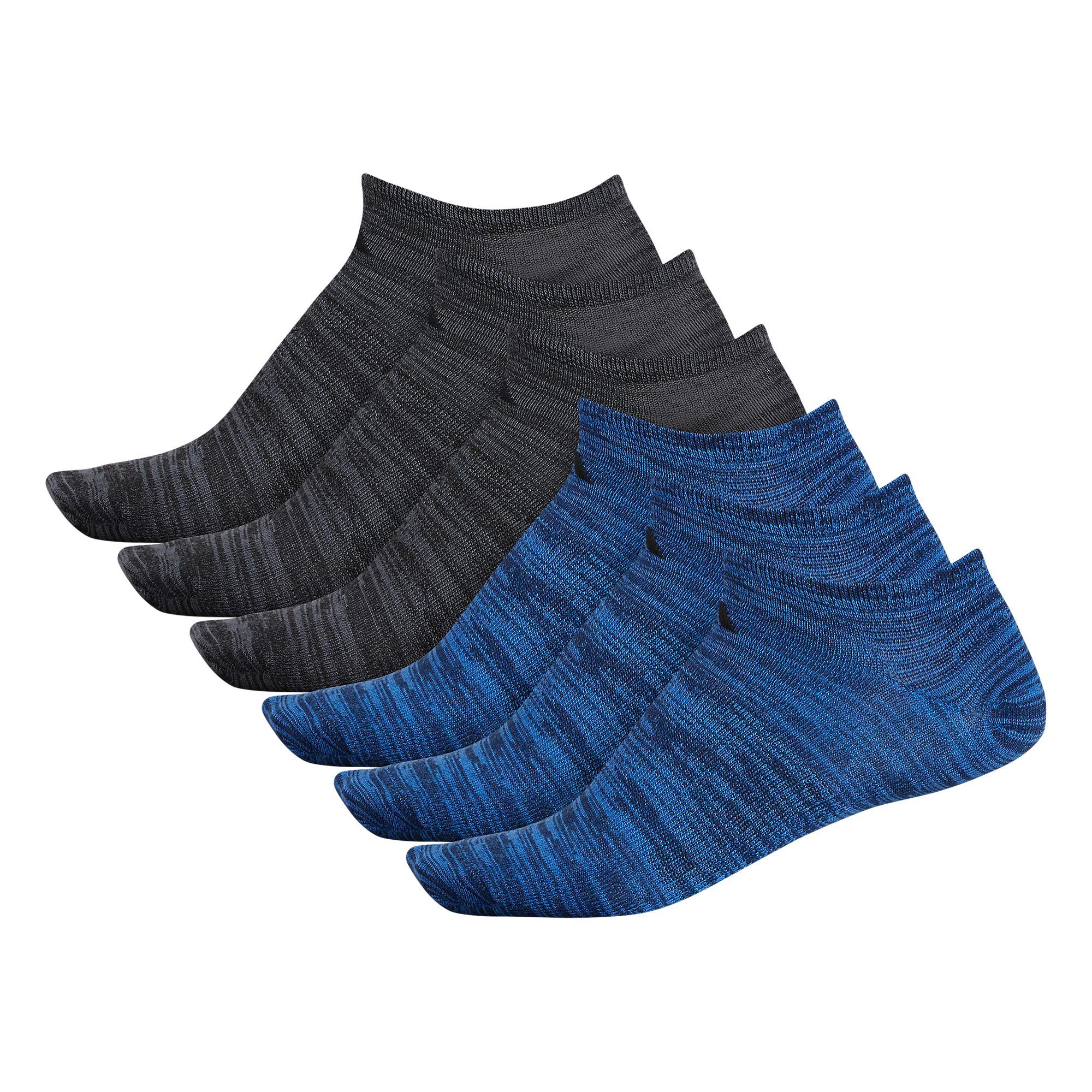 Adidas Men's Superlite No Show Socks 6-Pack - Breathable Athletic Socks for Running, Gym & Casual Wear