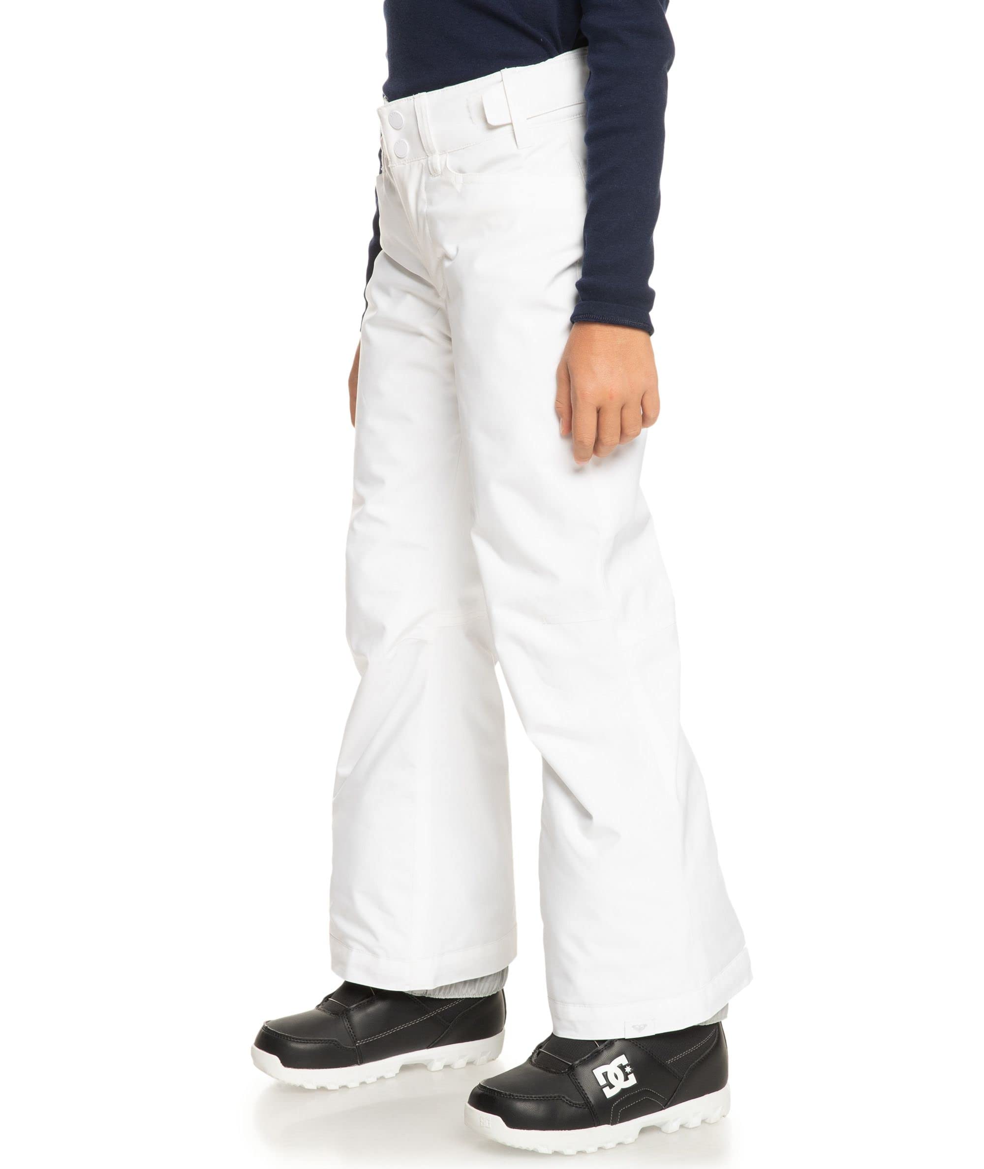 Roxy Girls' Waterproof Snow Pants with DryFlight Technology - Insulated Winter Ski Pants for Kids, Perfect for Snowboarding, Sledding & Outdoor Winter Activities