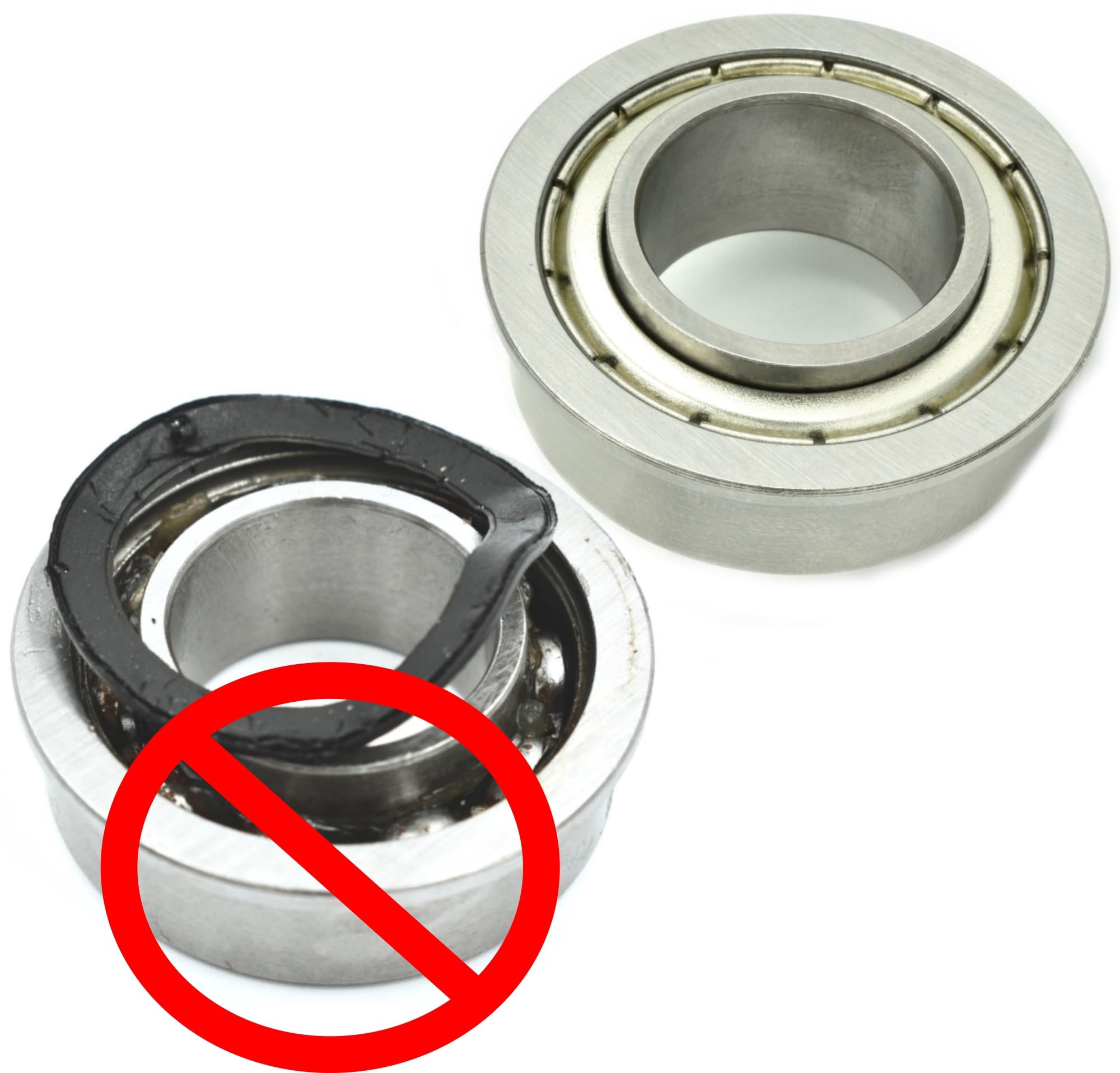 HD Switch 538691201 538691301 RH/LH Front Axle Steering Spindles & Wheel Bearing Kit for Husqvarna Craftsman Poulan Lawn Mowers - Durable Replacement for RedMax WeedEater Jonsered - Perfect for Front Axle Bushing Repair & Maintenance