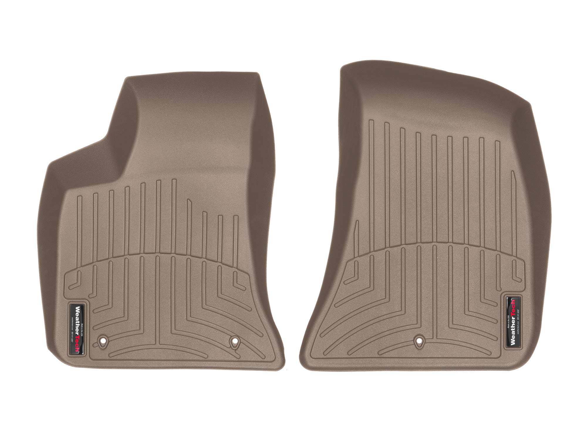 WeatherTech Custom Fit FloorLiners for Dodge 300 & Charger (1st Row) - All-Weather Protection, Tan Car Mats - Perfect for Daily Commute, Road Trips & Winter Driving