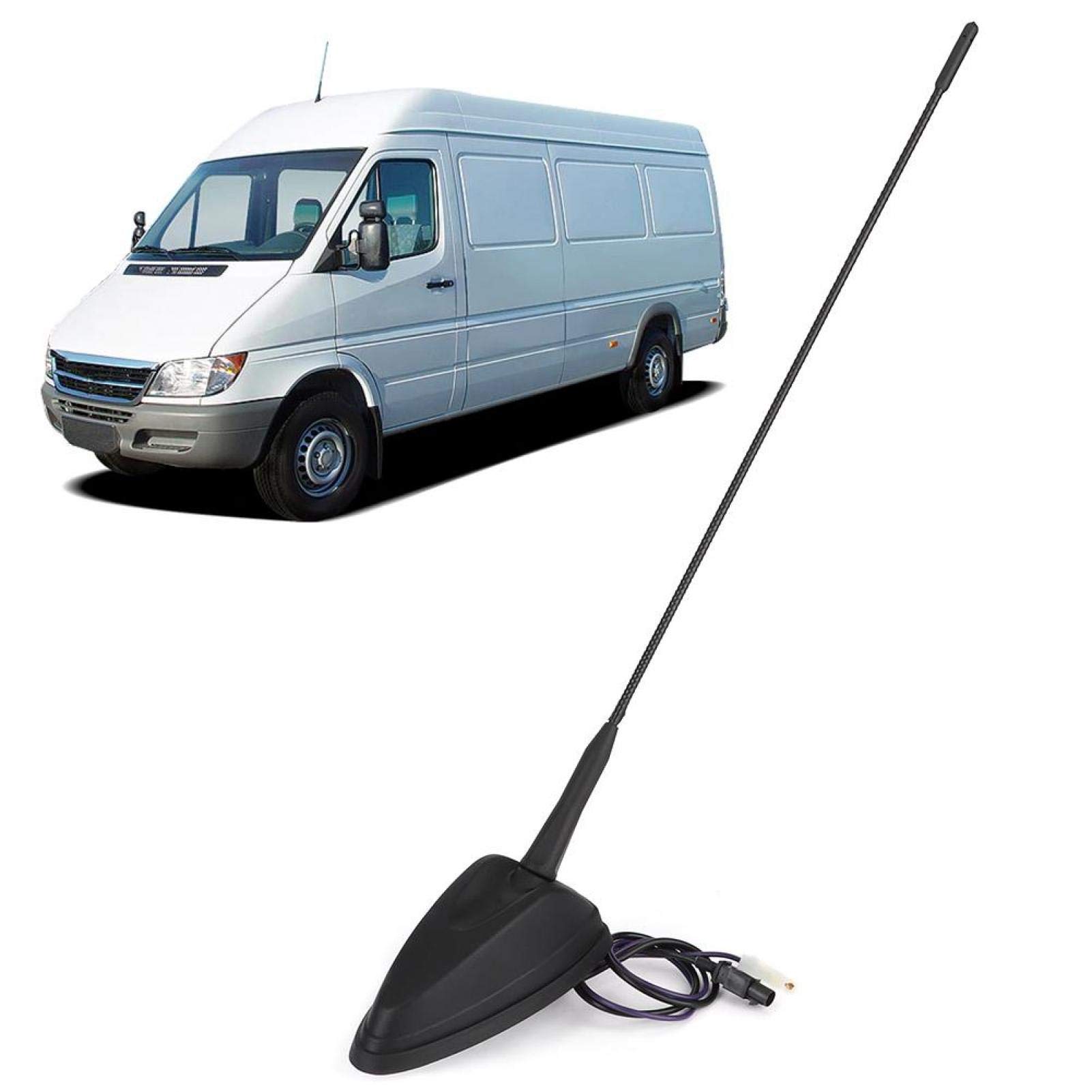 Acouto Car Antenna Replacement for Mercedes Sprinter 2006-2017 - A9068200475 Auto Radio Aerial Roof Mounted Accessory | Perfect for Enhanced FM/AM Reception & Road Trips