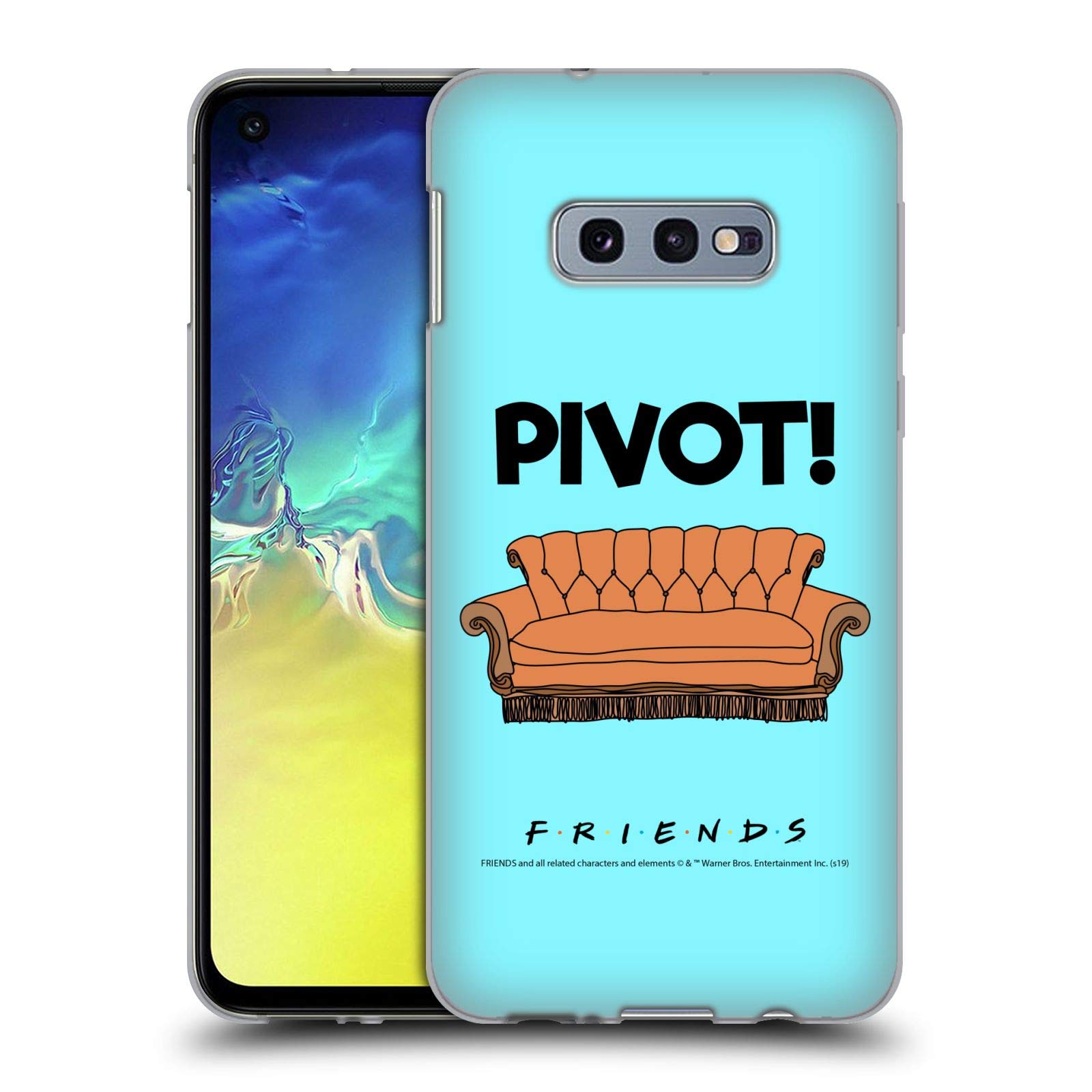Friends TV Show Pivot Quotes Soft Gel Case for Samsung Galaxy S10e - Officially Licensed by Head Case Designs - Perfect for Fans, Daily Use, and Gift Giving