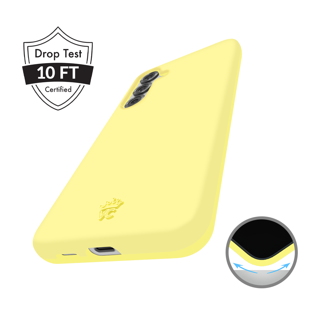 Samsung Phone Case in Butter Yellow - Slim Protective Cover for Samsung Galaxy [Model] - Perfect for Everyday Use, Travel & Style