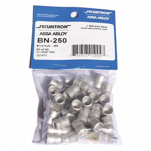 40PCS Blind Nuts Kit with Installation Tool - Heavy Duty Fasteners for Furniture, Cabinets, and DIY Projects
