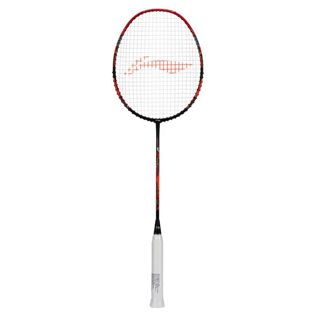 Li Ning Air Force G3 77g Badminton Racket - Prestrung with High Tension, Lightweight Carbon Fiber Shaft (Black/Red/Orange) | Professional Tournament & Training Equipment for Indoor Sports | Made in China