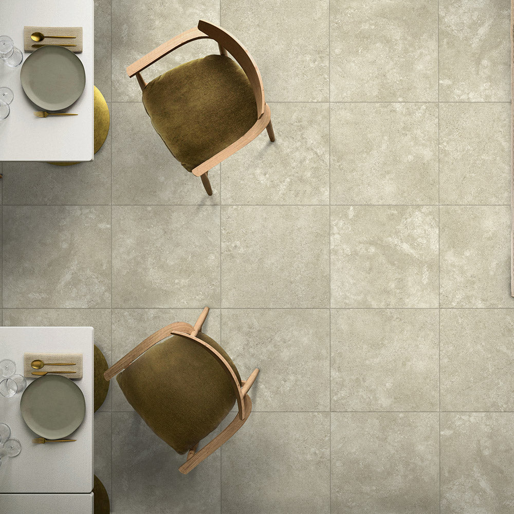 Premium Kronos Beige 300x300mm Porcelain Tiles - Matte Finish with Authentic Travertine Look - Perfect for Bathroom Floors, Kitchen Backsplashes & Modern Interior Design