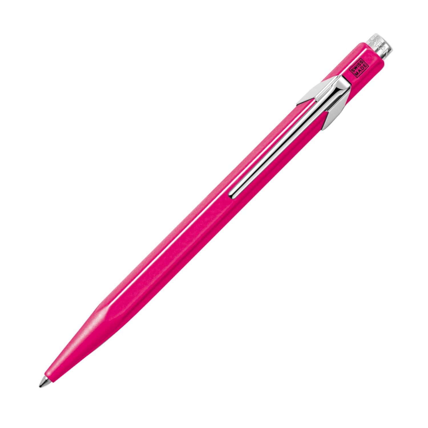 Caran d'Ache 849 Popline Ballpoint Pen - Fluorescent Pink Ink, Swiss-Made Premium Writing Pen for Office, School & Gift Giving
