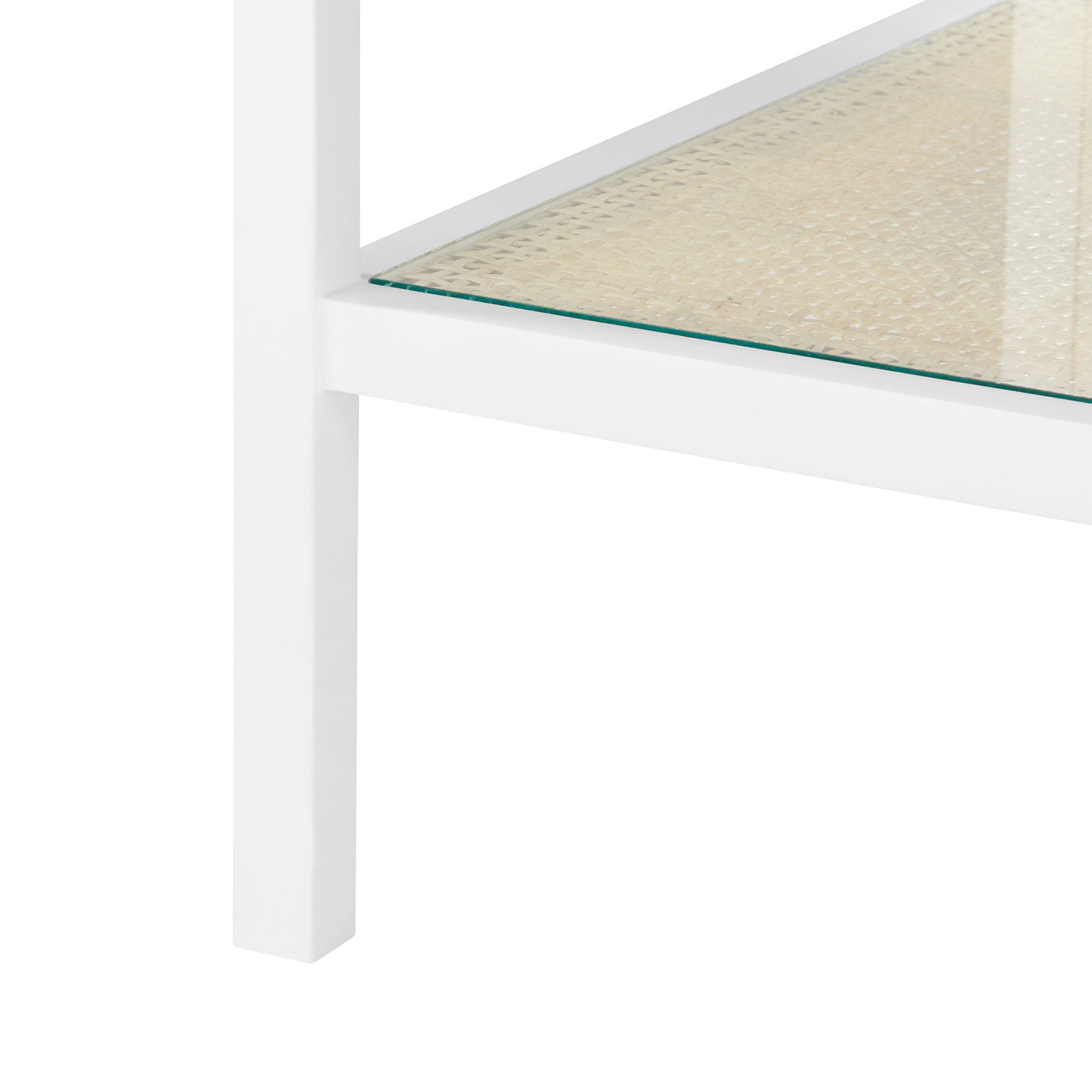 Vanilla Caanan Side Table - Modern Accent Table for Living Room, Bedroom, or Office - Small End Table with Sturdy Metal Frame & Wooden Top