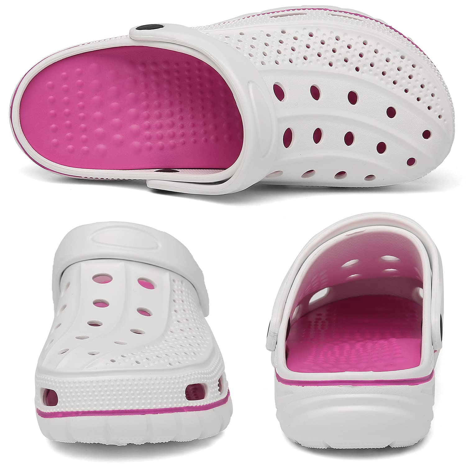 ChayChax Arch Support Clogs for Men & Women - Slip-On Garden Shoes with Removable Cushion Footbed - Perfect for Outdoor, Beach & Casual Wear