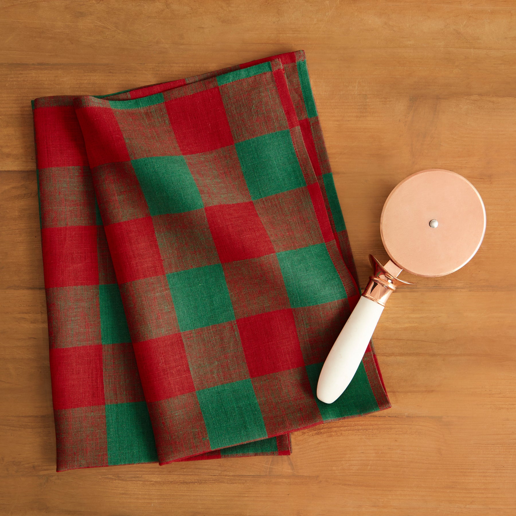 Buffalo Check Cotton Kitchen Towels Set of 2 - Absorbent & Durable Dish Cloths for Drying Dishes, Cleaning & Decor - Farmhouse Style Kitchen Essentials