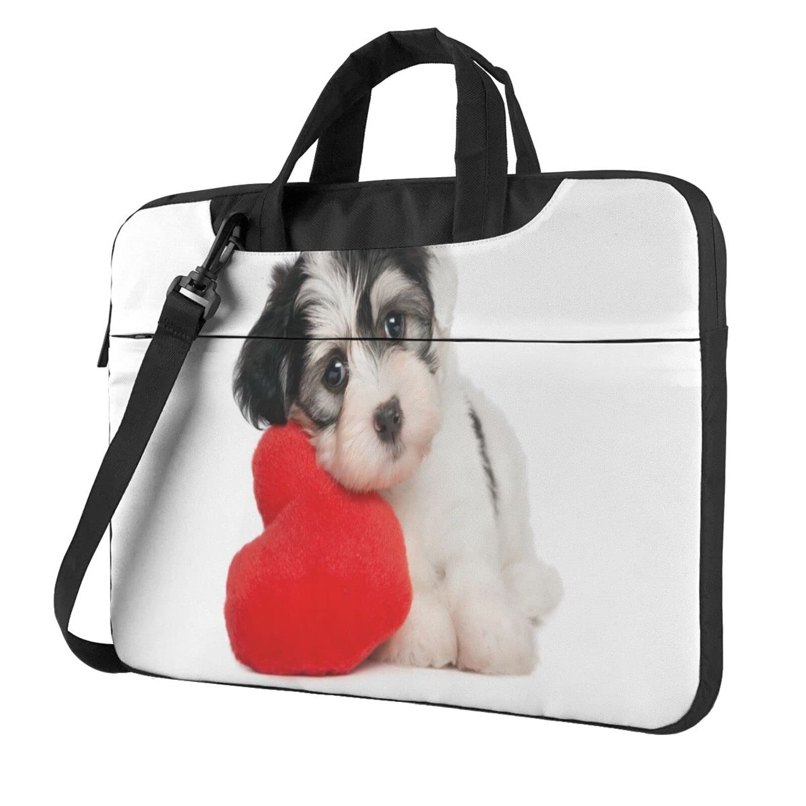 Durable Dog Heart Laptop Case Bag - Protective 13-15 Inch Notebook Sleeve for MacBook, Perfect for Work, School & Travel Accessories