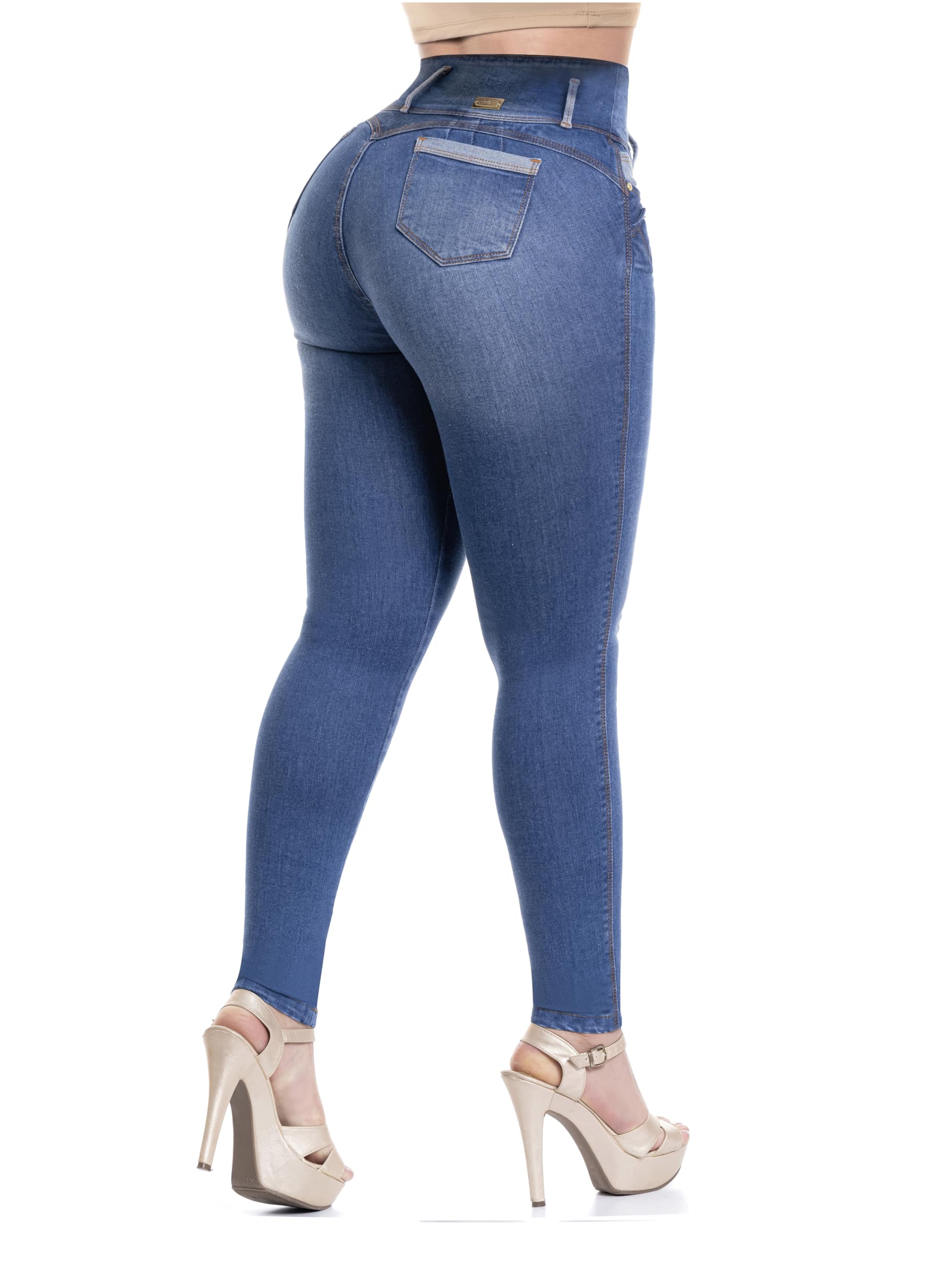 LT.ROSE Butt Lifting Jeans for Women - High Waisted Colombian Jeans for Night Out
