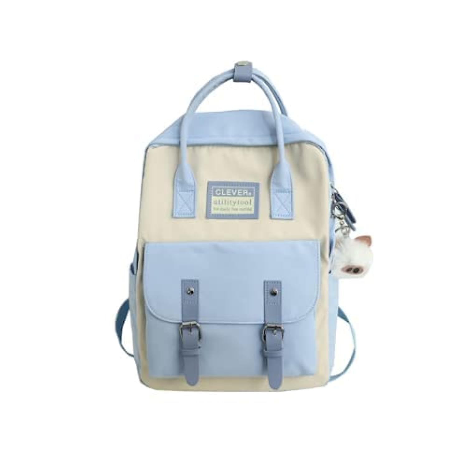 GGOOB Cute Kawaii Aesthetic Backpack for School, College, Travel - Lightweight Waterproof Laptop Backpack for Women & Teens (Blue) | Perfect for Everyday Use, Commuting & Campus Life